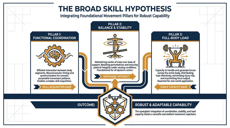 The diverse movement patterns required in gymnastics build exceptional long-term physical resilience.