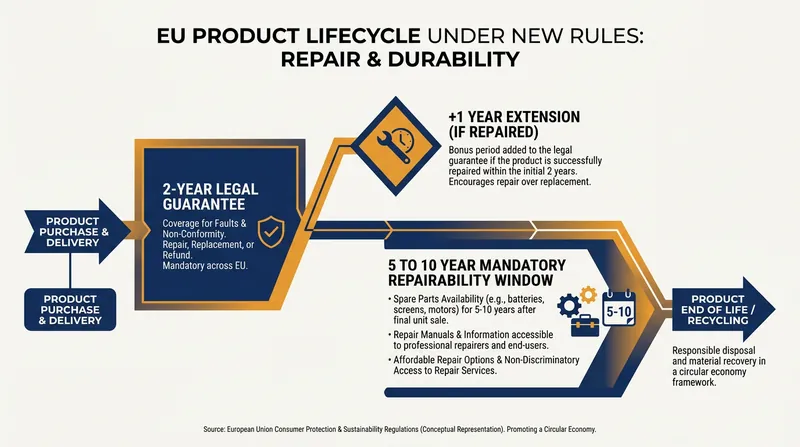 How the directive extends the viable lifespan of consumer goods.