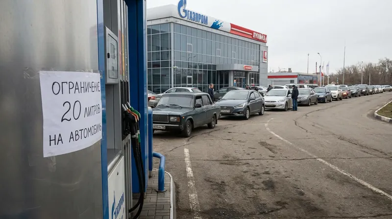 Fuel rationing has been introduced in over 25 Russian regions, including Moscow and St. Petersburg.