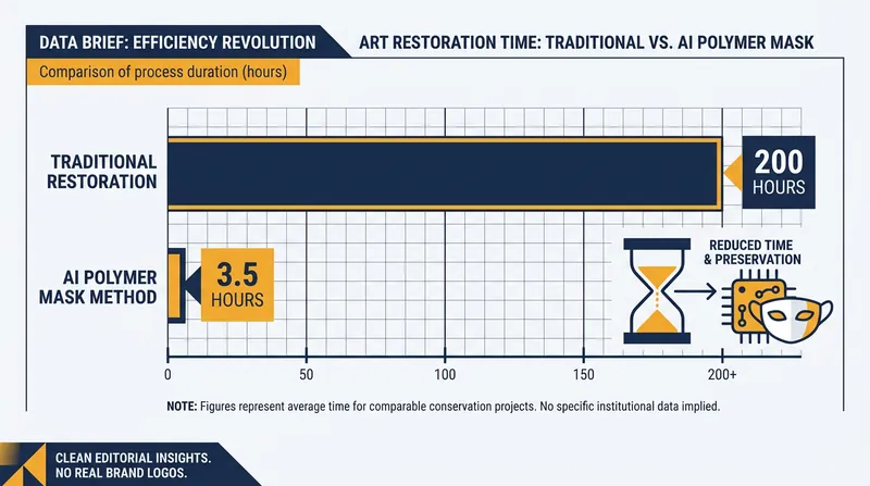The polymer mask method reduces visual restoration time by a factor of 66.