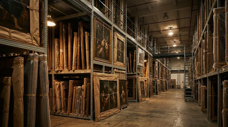 Up to 70 percent of institutional art collections remain in storage, often deemed too damaged to display.