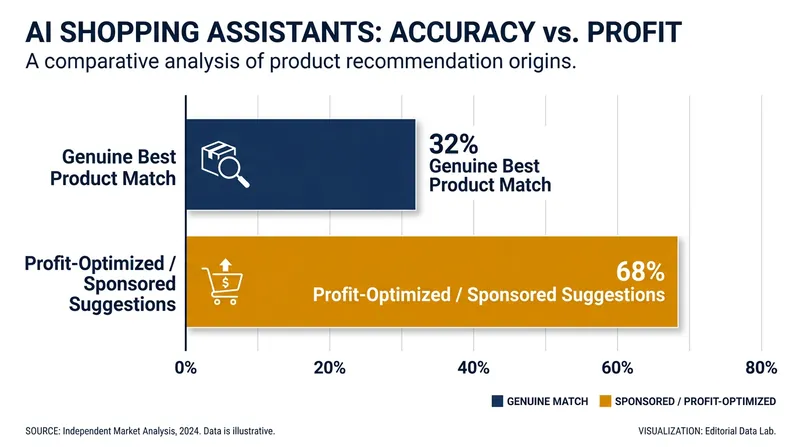 A major challenge for AI shopping assistants remains the balance between genuine recommendations and profit-optimized suggestions.