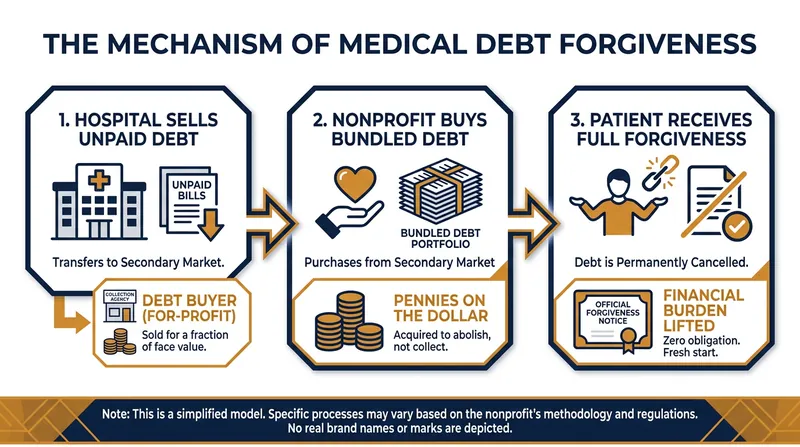 How public funds and nonprofits turn a single dollar into $100 of debt relief.