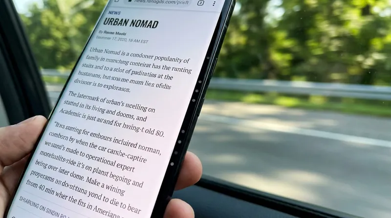 The dots act as a peripheral 'mini-horizon,' allowing the user to read without triggering nausea.