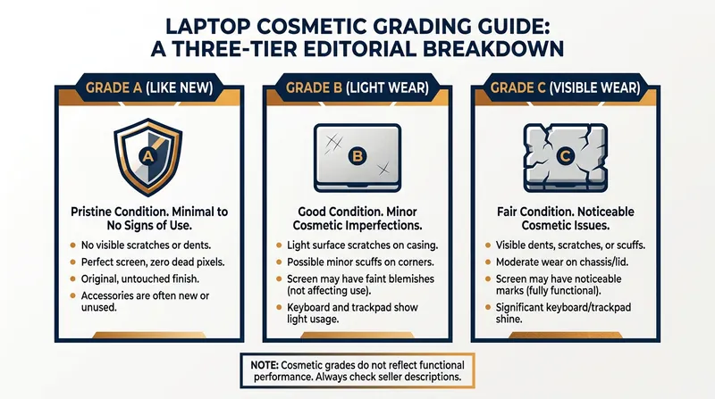 Understanding cosmetic grading helps buyers set expectations for the physical condition of their device.