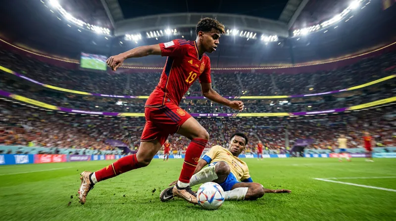 Spain's young wingers provide essential width against deep defensive blocks.