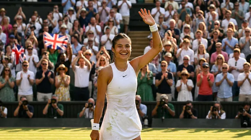 Klugman celebrates her milestone victory in front of a home crowd on Centre Court.