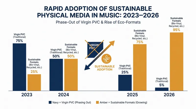 The rapid scale-up of sustainable physical media production.