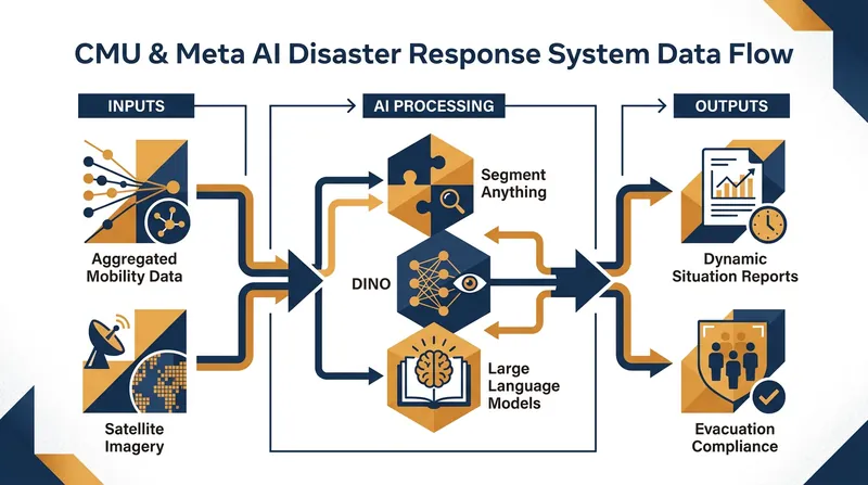 How Meta's open-source AI models process raw data into actionable insights for emergency managers.