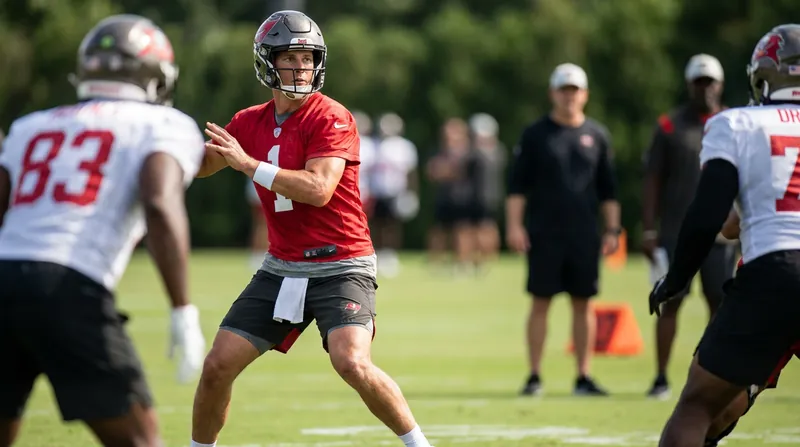 Quarterbacks recovering from lower-body injuries are often restricted to non-contact throwing drills during early summer workouts.