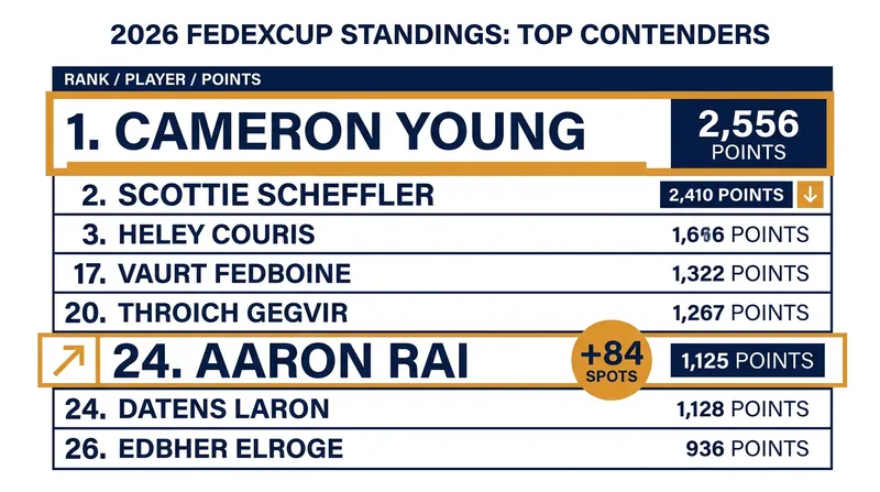 Cameron Young maintains a narrow lead over Scottie Scheffler as the Tour heads into the season's third major.