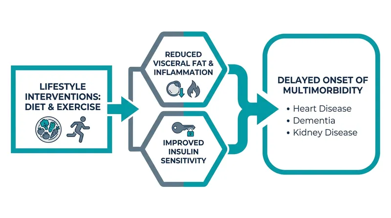 How lifestyle modifications trigger systemic biological benefits that extend beyond simple glycemic control.
