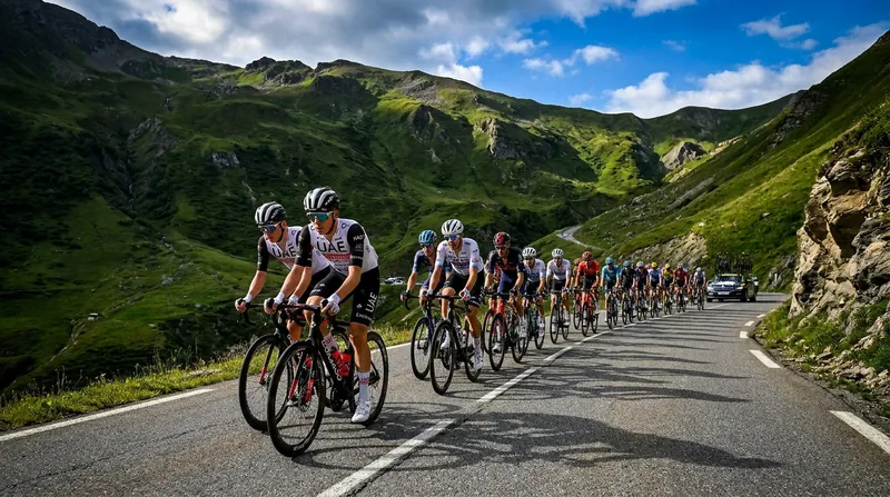 UAE Team Emirates-XRG controlled the pace through the high mountains to set up Del Toro's victory.