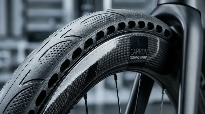 With new UCI rules capping rim depth, manufacturers are engineering aerodynamic gains directly into the tire tread.