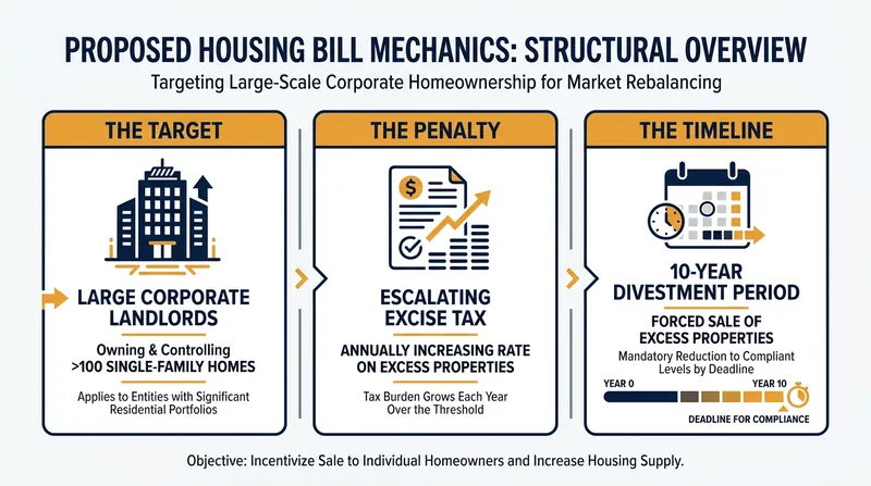 How the proposed legislation aims to force corporate landlords out of the single-family market.