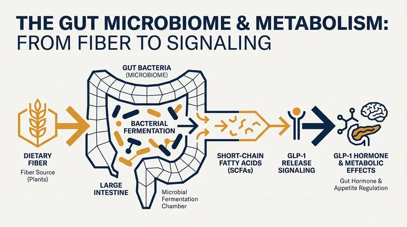 Fermentable fibers feed gut bacteria, producing compounds that naturally stimulate blood-sugar-regulating hormones.