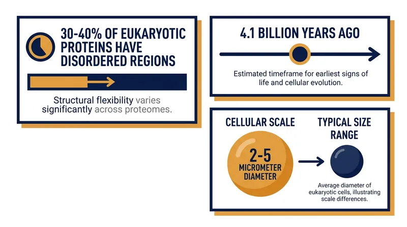 Key statistics driving the research into biomolecular condensates and their role in early life.