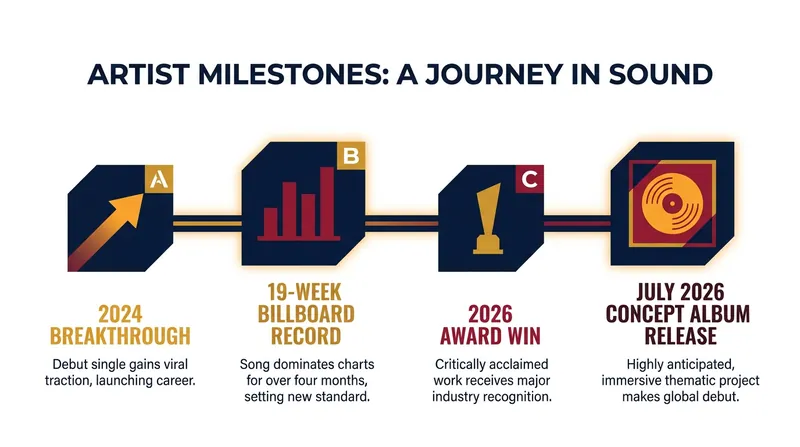 A timeline of Shaboozey's rapid ascent to the top of the country music establishment.