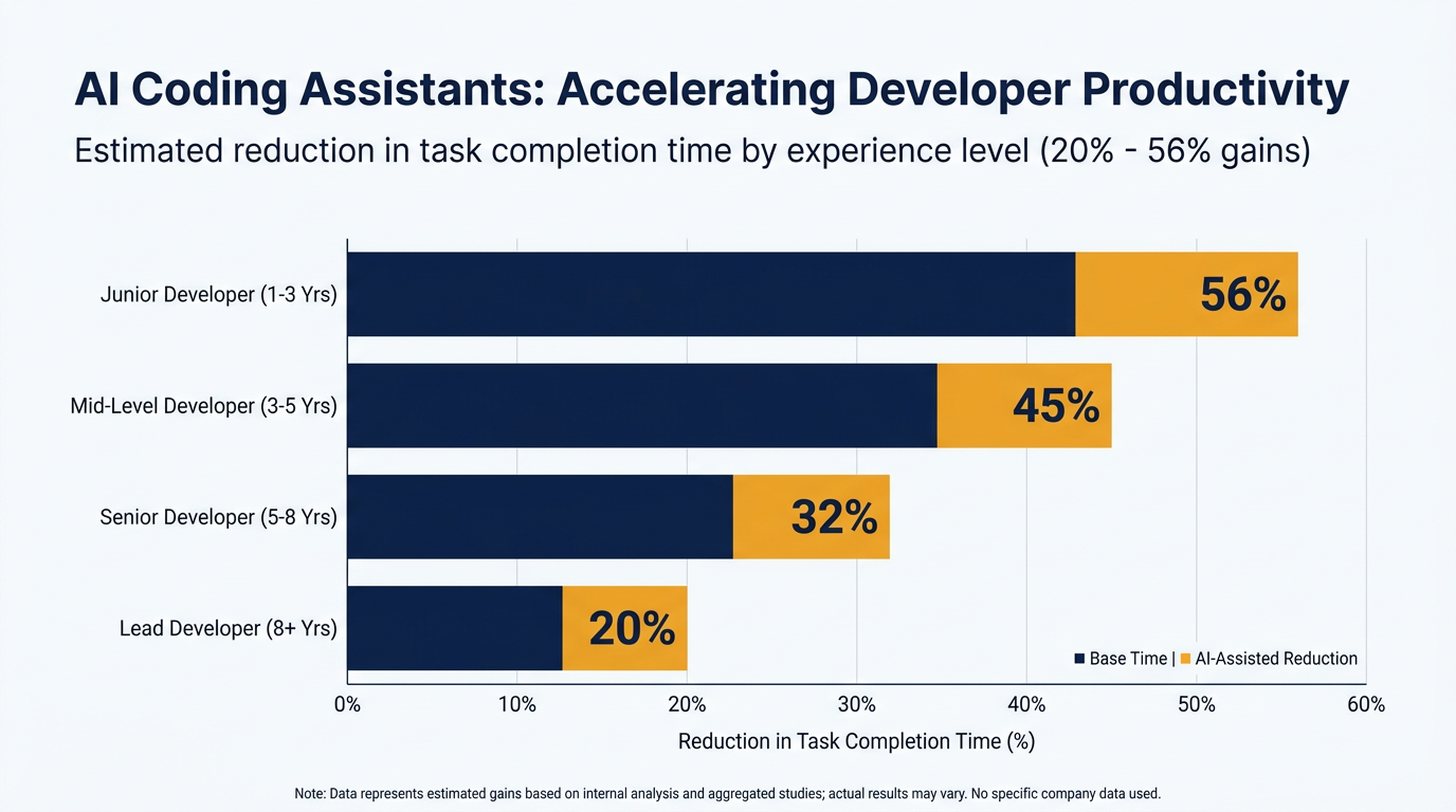 Empirical studies show AI coding assistants significantly reduce task completion times for routine programming.