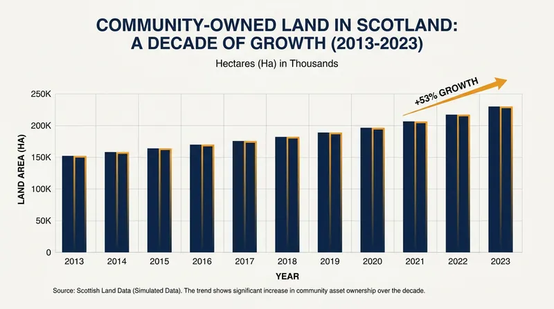 Backed by the Scottish Land Fund, community ownership has steadily increased across rural Scotland.