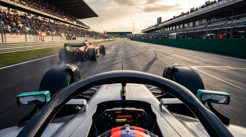 The new Manual Override Mode allows chasing drivers to deploy a massive electrical boost to execute overtakes.