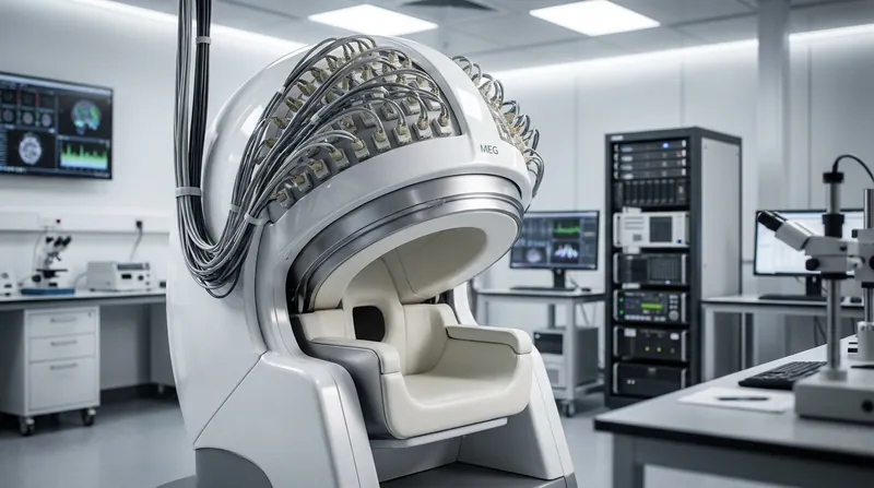 Magnetoencephalography (MEG) allows researchers to track brain activity millisecond-by-millisecond, capturing the exact moment a grammatical rule is applied.