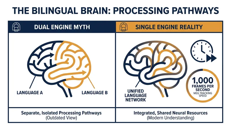 The NYU study dismantles the myth of separate language systems, proving the existence of a universal computational loop.