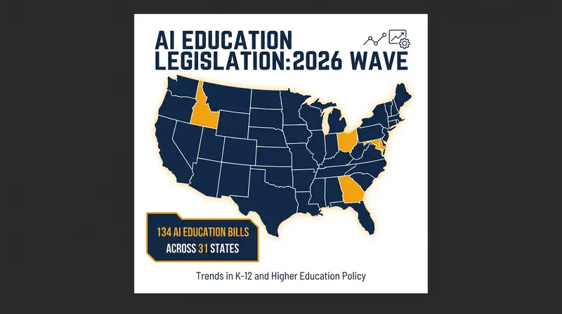 More than half of U.S. states introduced legislation in 2026 to regulate or mandate AI education in K-12 schools.