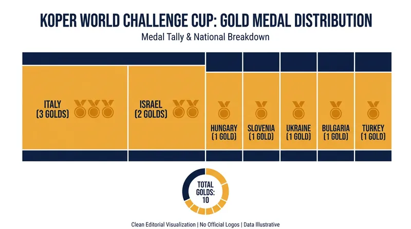 Italy and Israel dominated the top of the podium at the 20th edition of the World Challenge Cup in Koper.