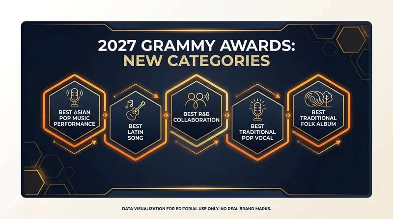 The five new categories debuting at the 69th Grammy Awards.