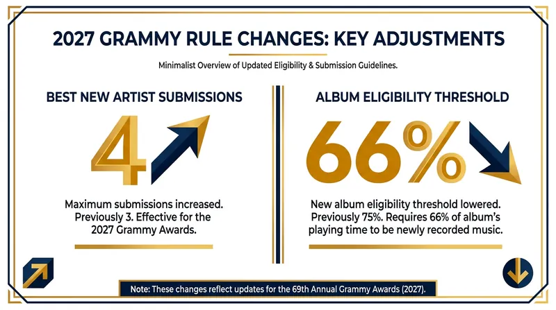 Key eligibility changes designed to reflect the modern streaming era.