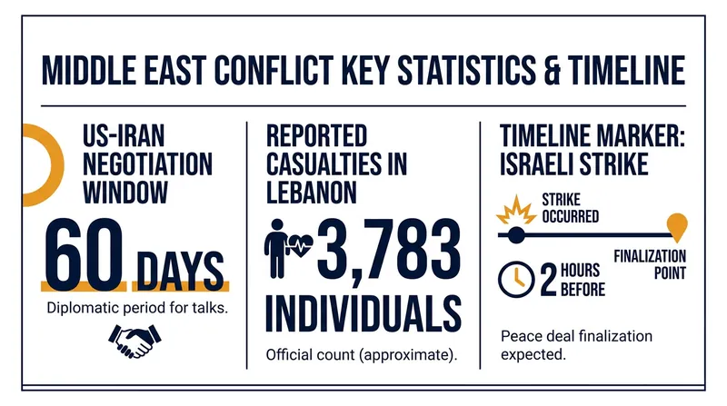 Key figures surrounding the U.S.-Iran peace agreement and the parallel conflict in Lebanon.