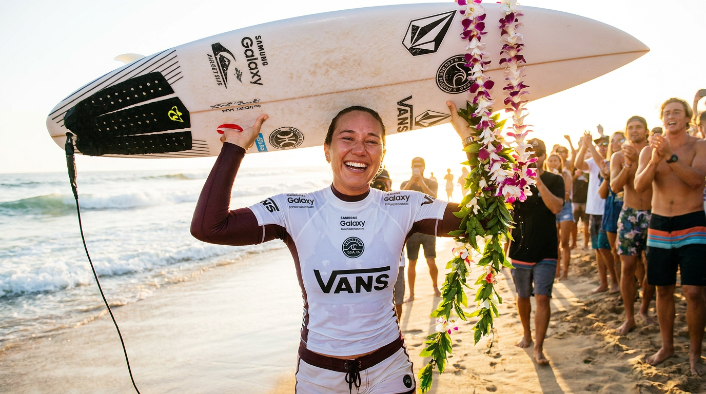 Five-time World Champion Carissa Moore has surged to World No. 2 following back-to-back victories.