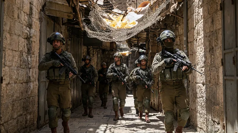 Israeli security forces maintain a heavy presence in Hebron's H2 zone to protect a small enclave of Jewish settlers.
