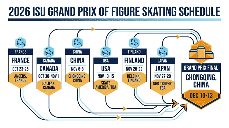 The six-week Grand Prix circuit spans North America, Europe, and Asia, culminating in the Final in Chongqing.