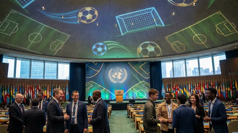 The United Nations is elevating the conversation with a global summit on football and mental health ahead of the World Cup Final.