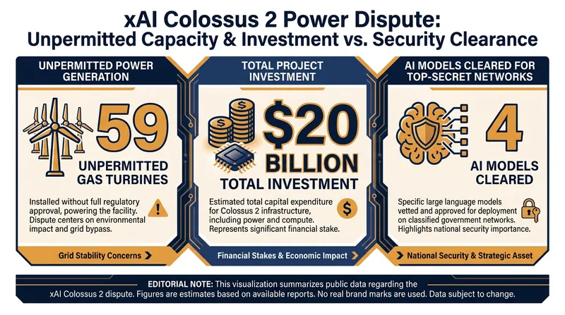 The scale of the xAI Colossus 2 project and its ties to national security.