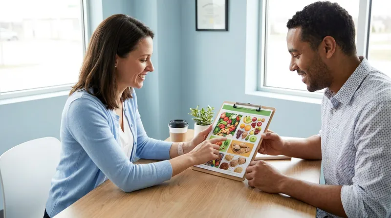 Structured support and education are critical for maintaining long-term dietary changes.