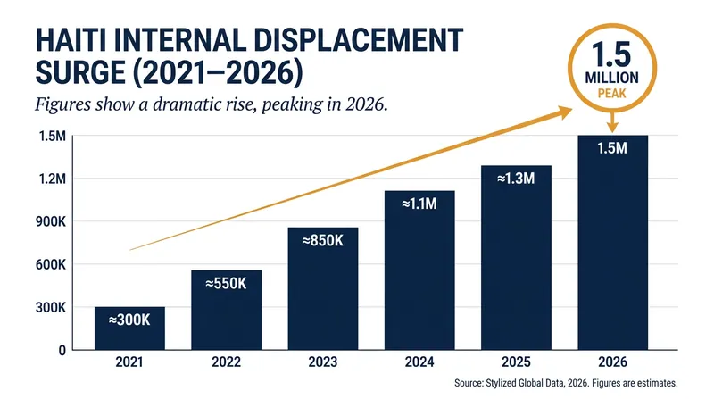 Internal displacement in Haiti has reached record highs as gang violence consumes the capital.