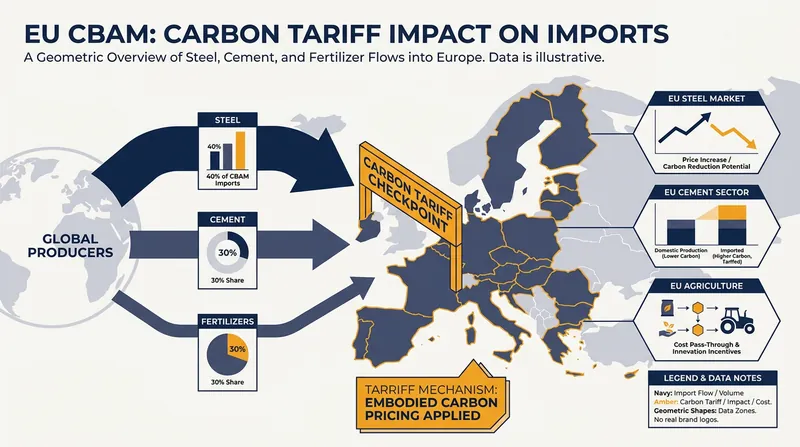The EU's CBAM requires global suppliers to account for the carbon footprint of their entire transport process.