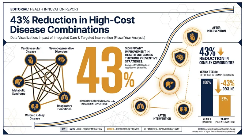 The lifestyle group saw the most dramatic risk reductions in the costliest and most severe combinations of chronic illnesses.