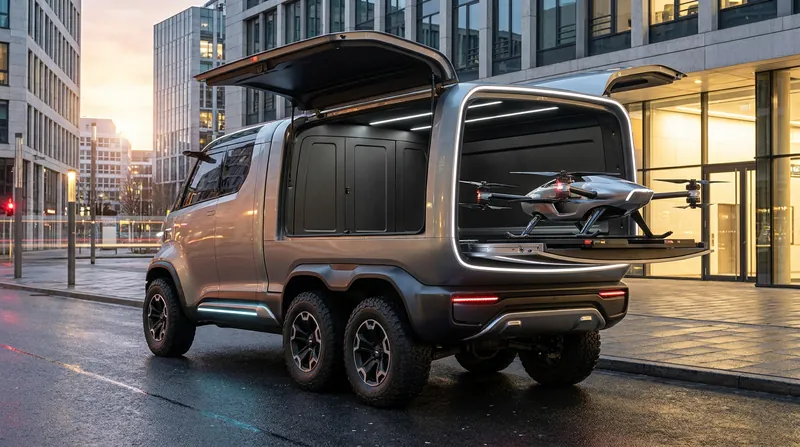 In China, manufacturers are exploring hybrid models like the 'Land Aircraft Carrier,' which pairs an eVTOL with a mobile charging truck.