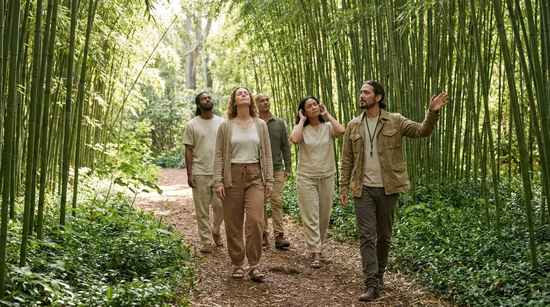 Local guides are increasingly offering acoustic walks and forest bathing over traditional sightseeing.