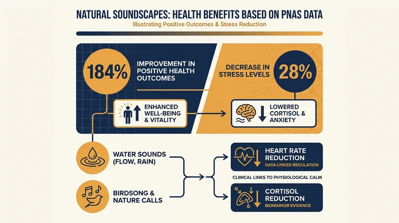 Scientific studies confirm that natural sounds actively repair the physiological damage caused by noise pollution.