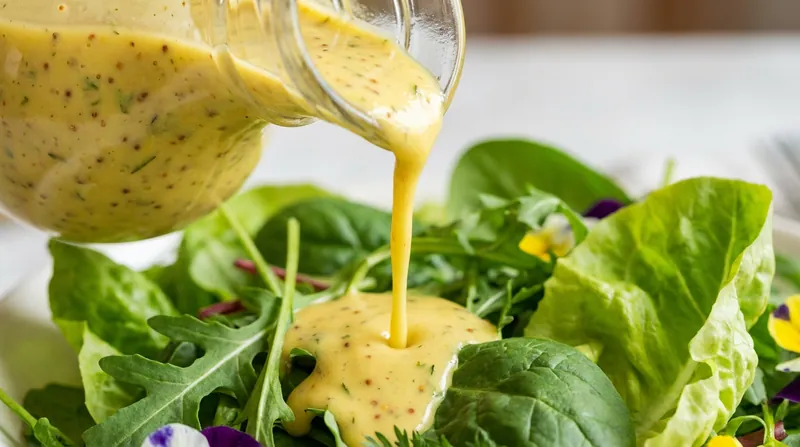 The mucilage in mustard seeds transforms a temporary mixture of oil and vinegar into a stable, creamy dressing.