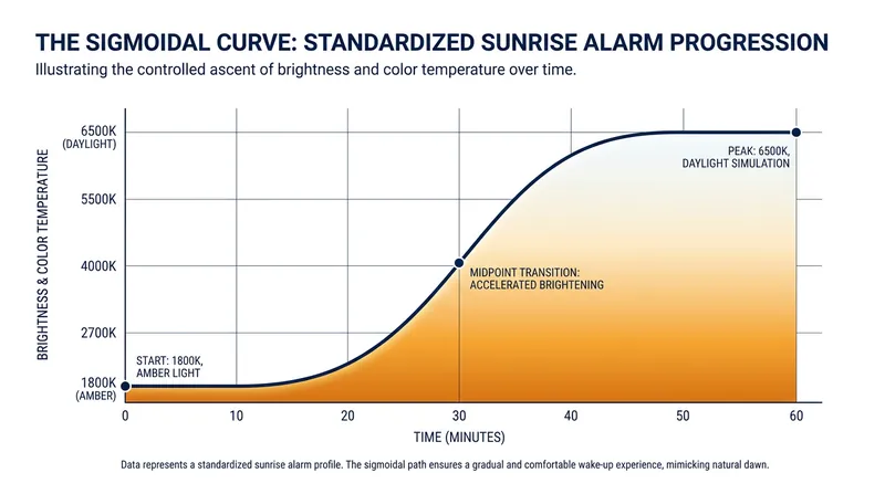 Matter 1.6 standardizes dynamic lighting effects, ensuring a natural, mathematically smooth sunrise transition across all certified brands.