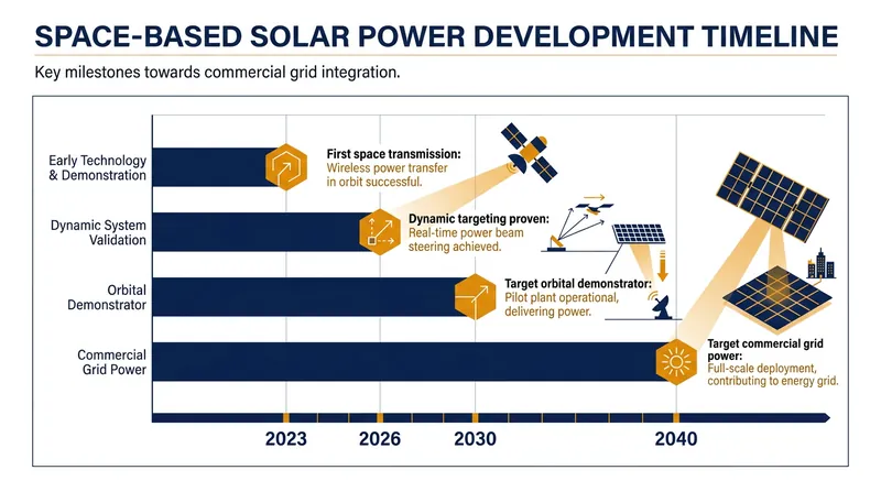 The roadmap for commercializing space-based solar power.