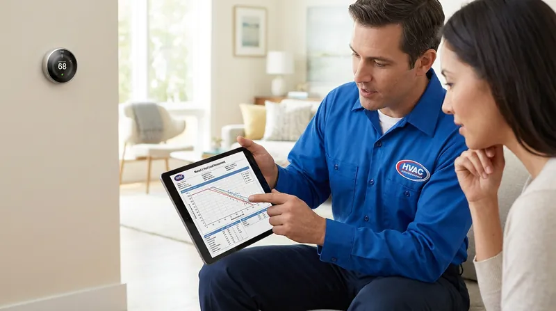 A proper Manual J heat load calculation is essential to ensure the heat pump is sized correctly for the home.