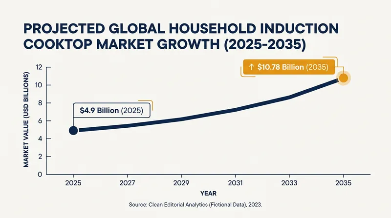 The global market for household induction cooktops is projected to more than double over the next decade.