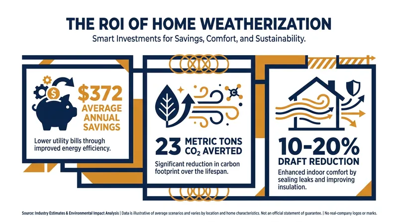 The financial and environmental impact of comprehensive home weatherization.